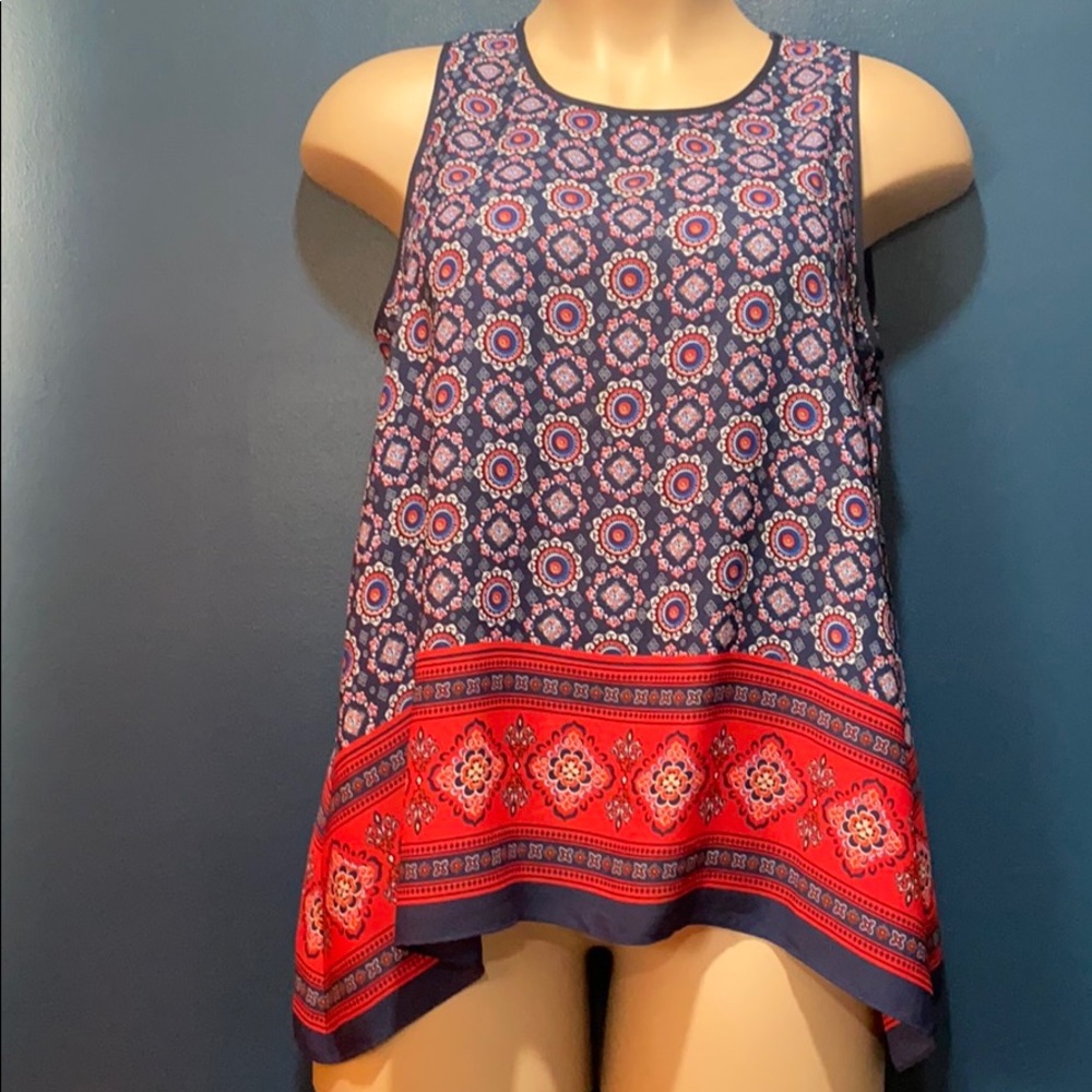 Shark bite tank top with strappy back